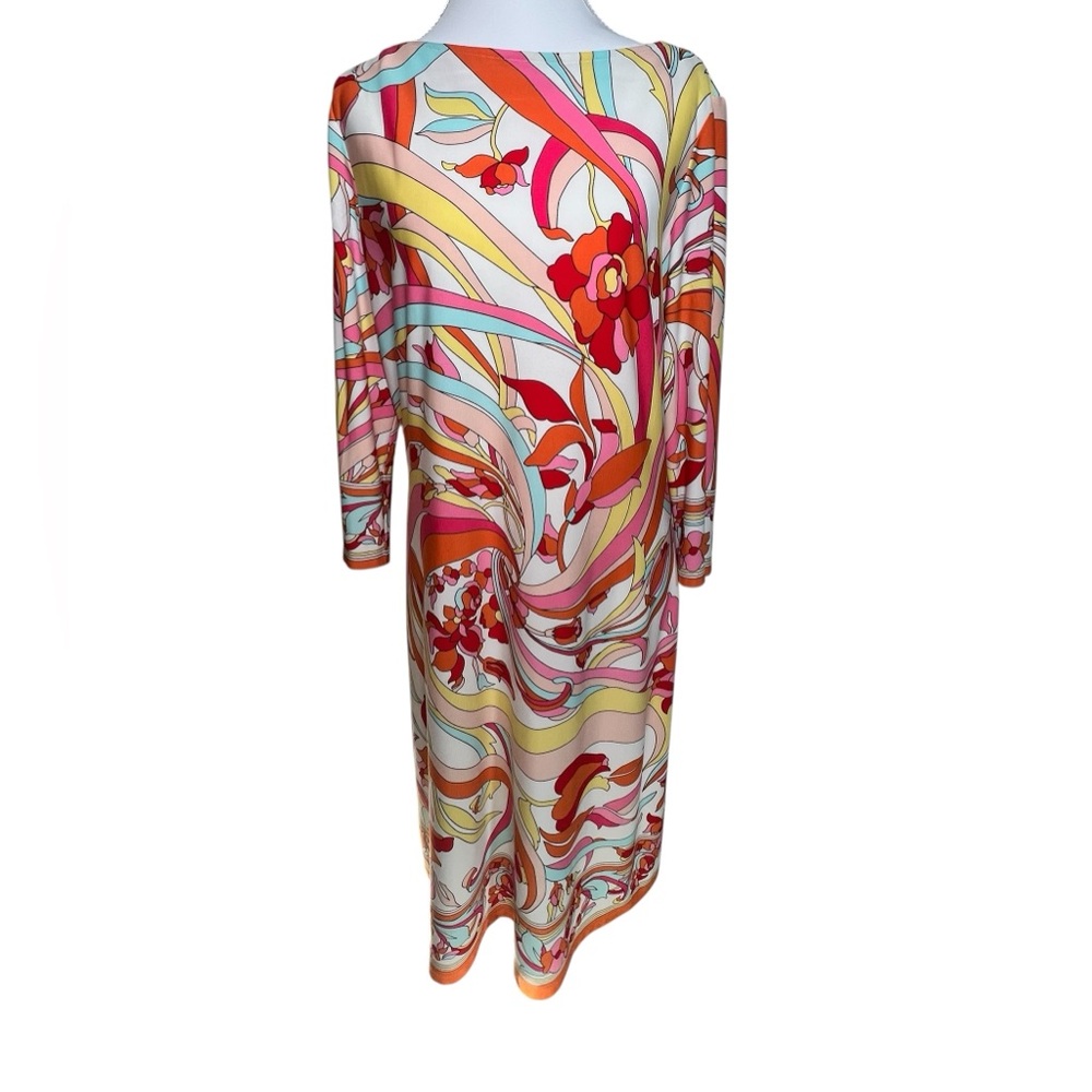 London Times Bright Floral 3/4 Sleeve Dress - Size 12